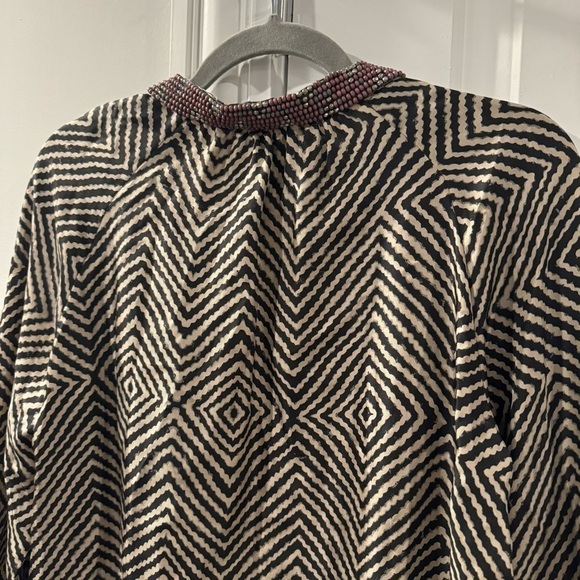 Elizabeth and James Silk Beaded Blouse - Picture 8 of 8